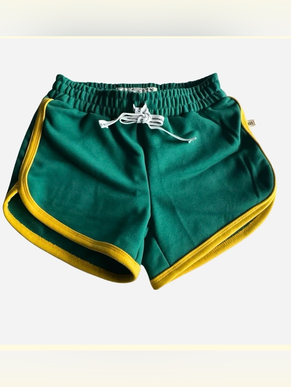 Minimalist Folk Co. - TRACK SHORTS | GREEN + YELLOW | KIDS - 5y